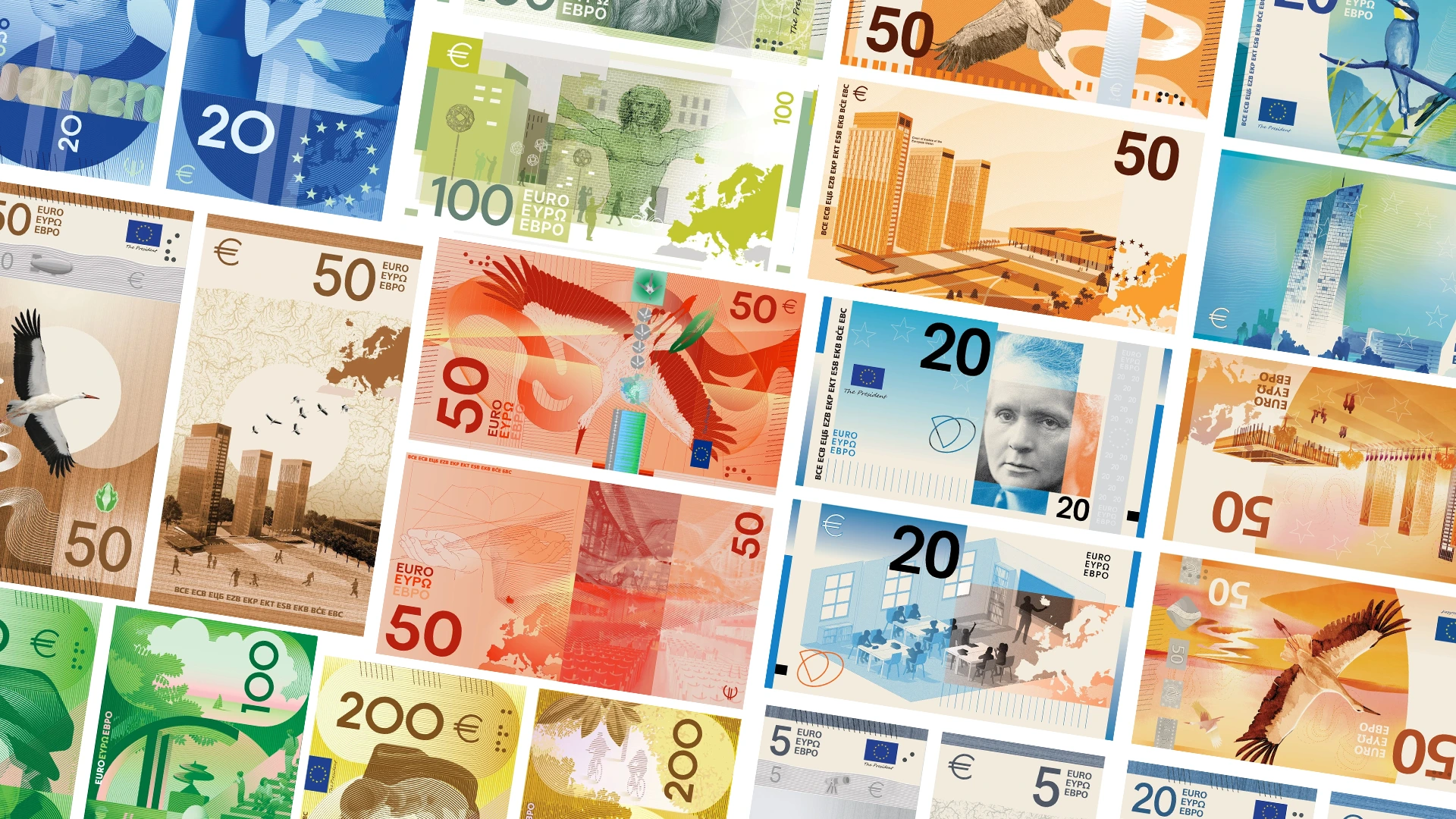 IJsvogel of Da Vinci? Jij bepaalt mee hoe de nieuwe eurobiljetten eruit zien