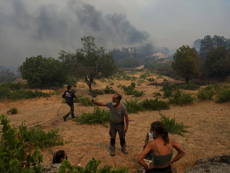 Bosbrand bij El Tiemblo