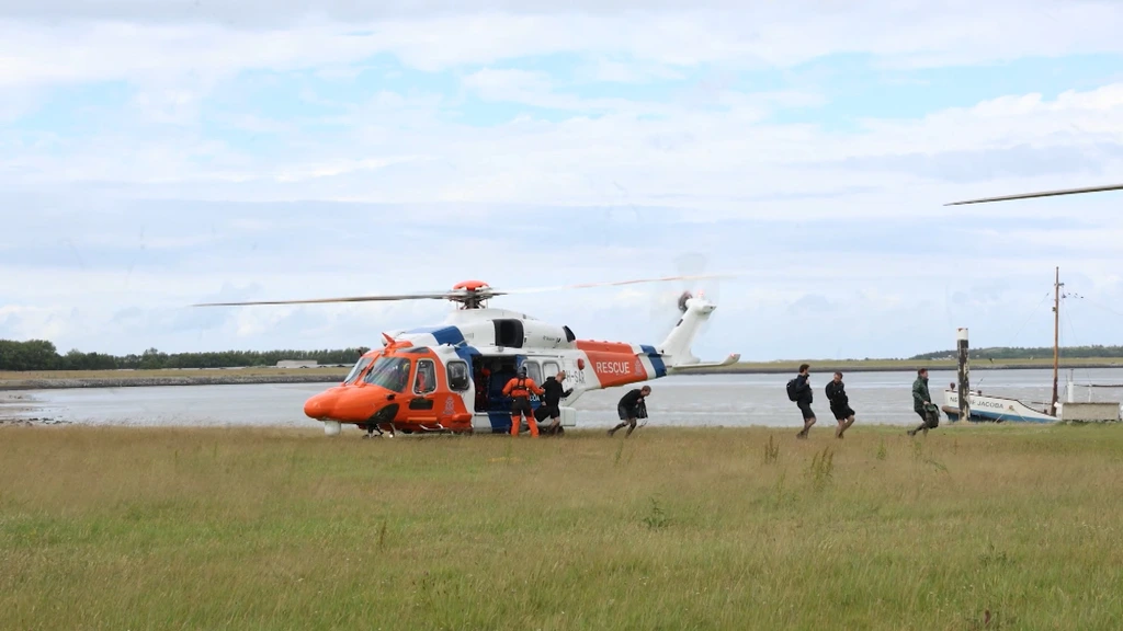 Foto: Opnieuw reddingsactie voor wadlopers bij Ameland