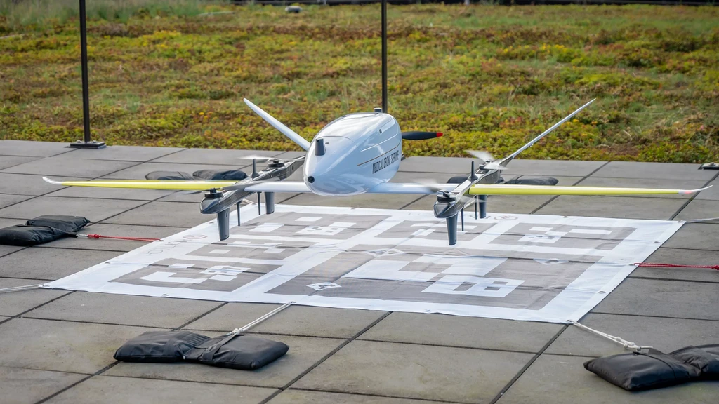 Foto: Proef met medische drones lijkt succes, bloedmonsters in 14 minuten afgeleverd