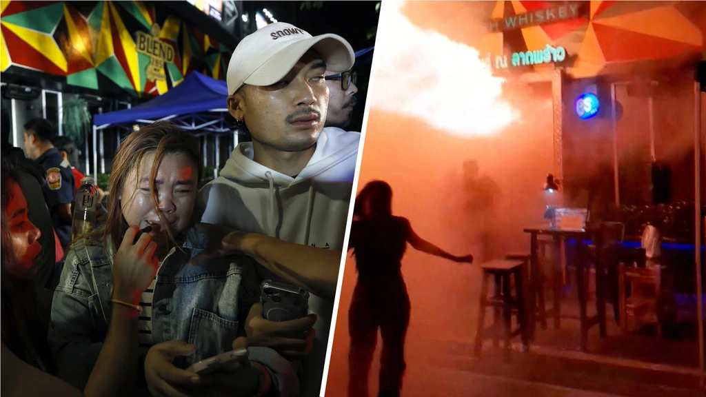 Foto: 27 doden en tientallen gewonden bij brand café Bangkok