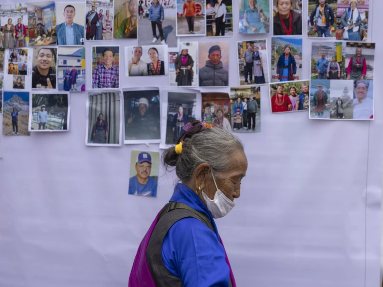 Verwoesting na de vloedgolf in Nepal