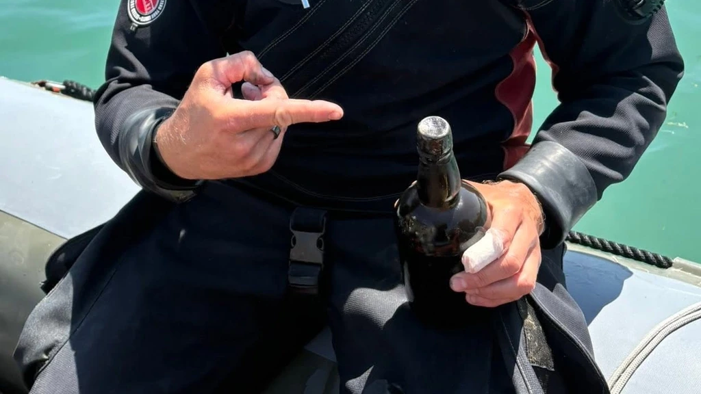 Belgische duiker vindt fles Guinness uit 1864 in scheepswrak bij Dover