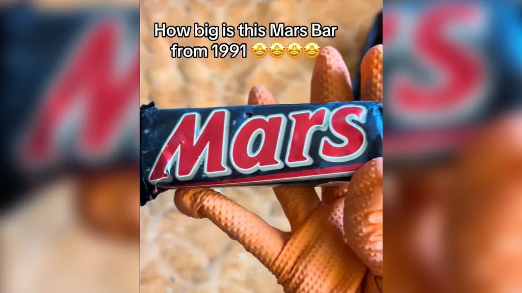 Britse schoonmaker vindt Mars uit 1991: anderhalf keer zwaarder dan huidige reep