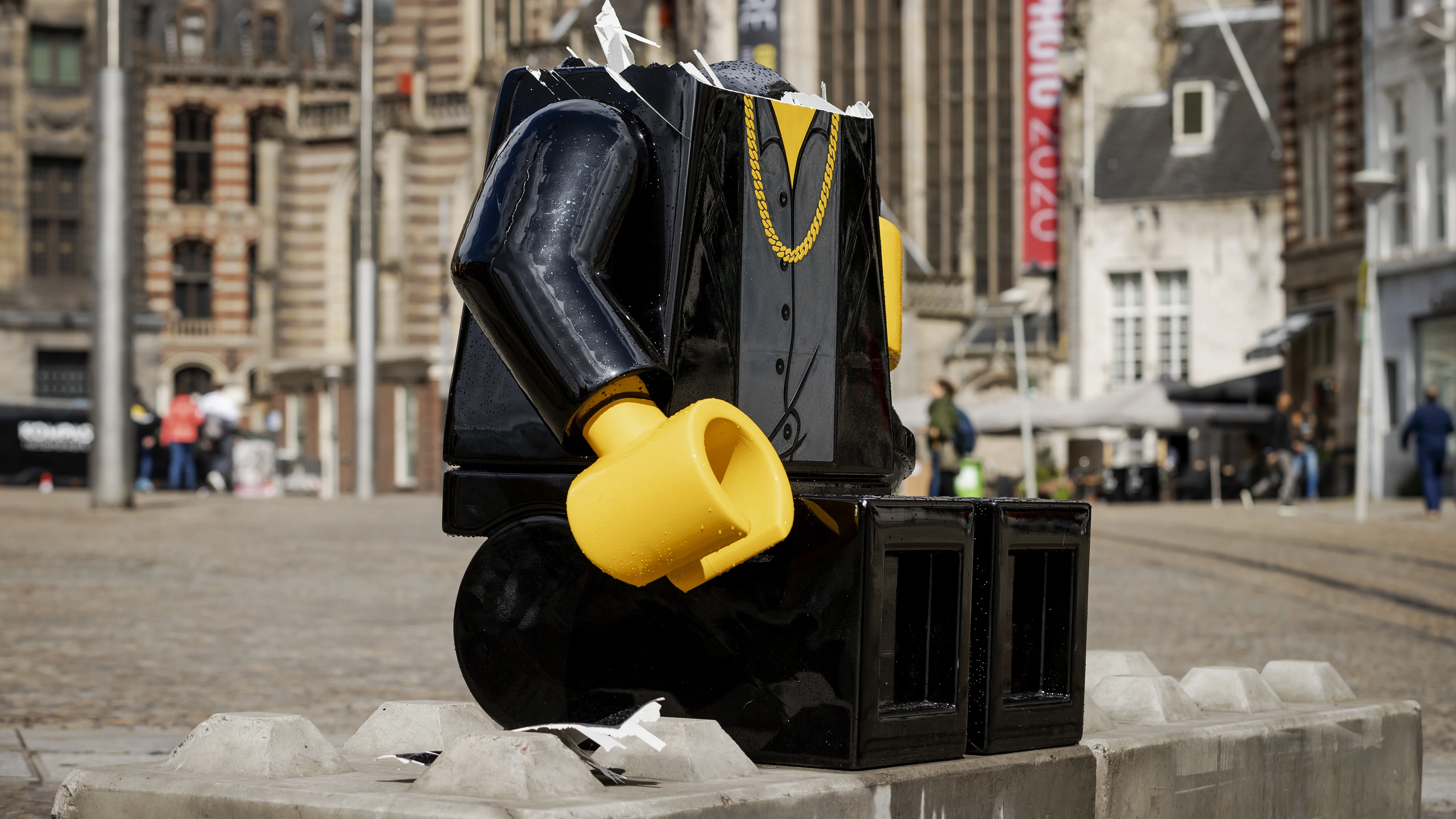 道の駅 ストラップコレクション13点 Legoversie André Hazes op de Dam onthoofd