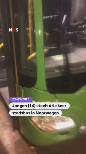 14-Year-Old Boy Steals City Bus Three Times in Norway
