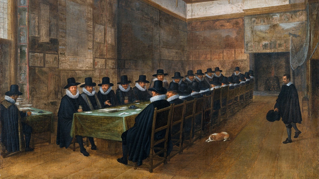 Schilderij ontdekt van vergadering in 1608, de ‘geboorte van Nederland’ Schilderij ontdekt van vergadering in 1608, de ‘geboorte van Nederland’