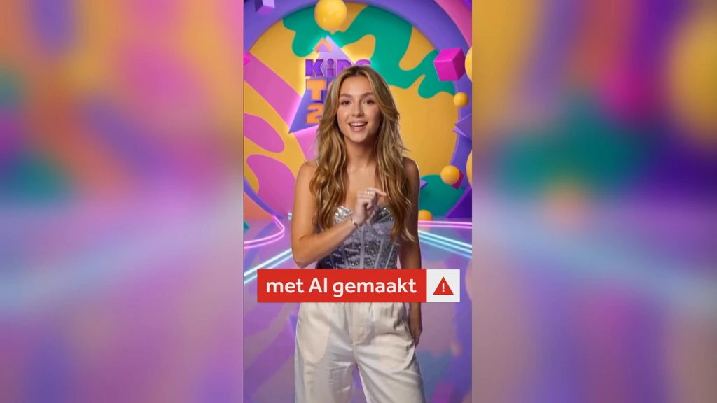 Foto: Kids Top 20 keert terug met AI-presentatrice, makers vermelden niet dat ze nep is