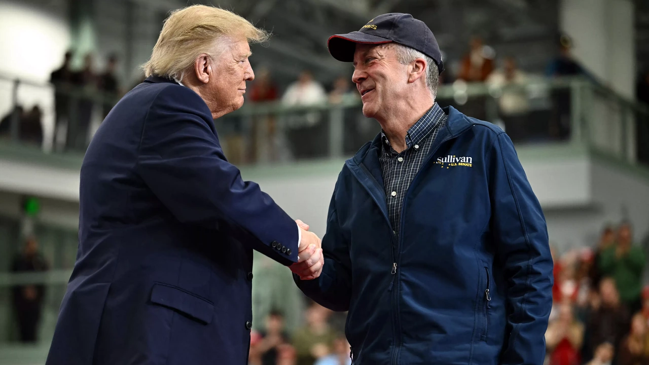 Trump grijpt in bij verkiezingen Alaska vanwege twee Dan Sullivans op stembiljet Trump grijpt in bij verkiezingen Alaska vanwege twee Dan Sullivans op stembiljet