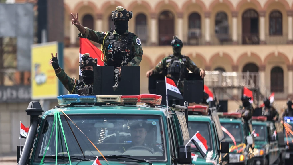 Foto: Feest in Irak, stilte in de VS: Amerikaanse militairen na 23 jaar weg uit Irak
