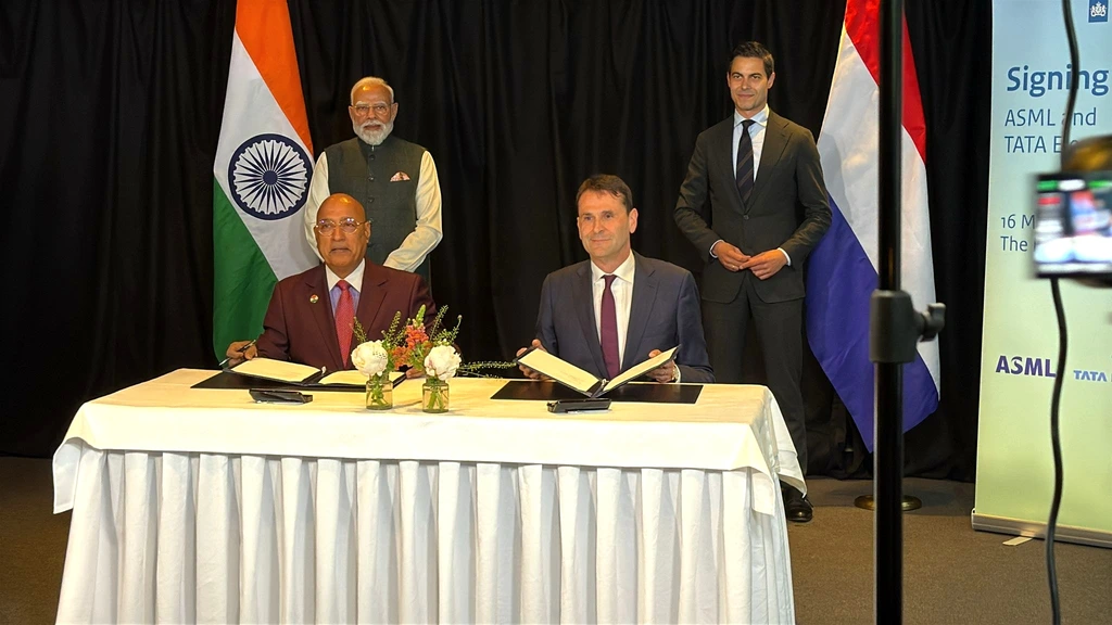 Foto: Nederlandse ASML en Indiase Tata Electronics sluiten elkaar in de armen