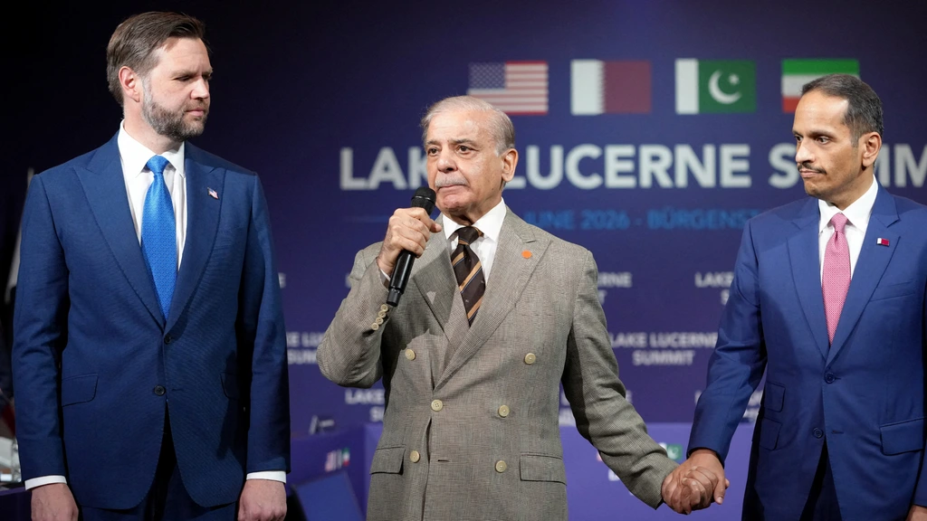 Foto: Onderhandelingen VS en Iran in Zwitserland begonnen, Trump dreigt met nieuwe aanval