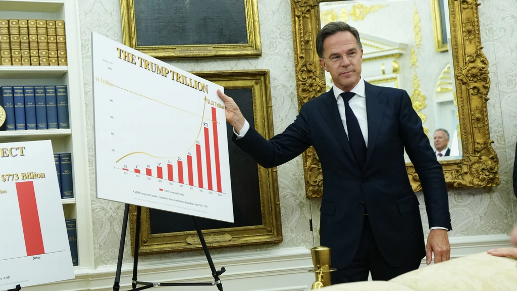 Foto: NAVO-chef Rutte probeert op bezoek bij Trump plooien glad te strijken