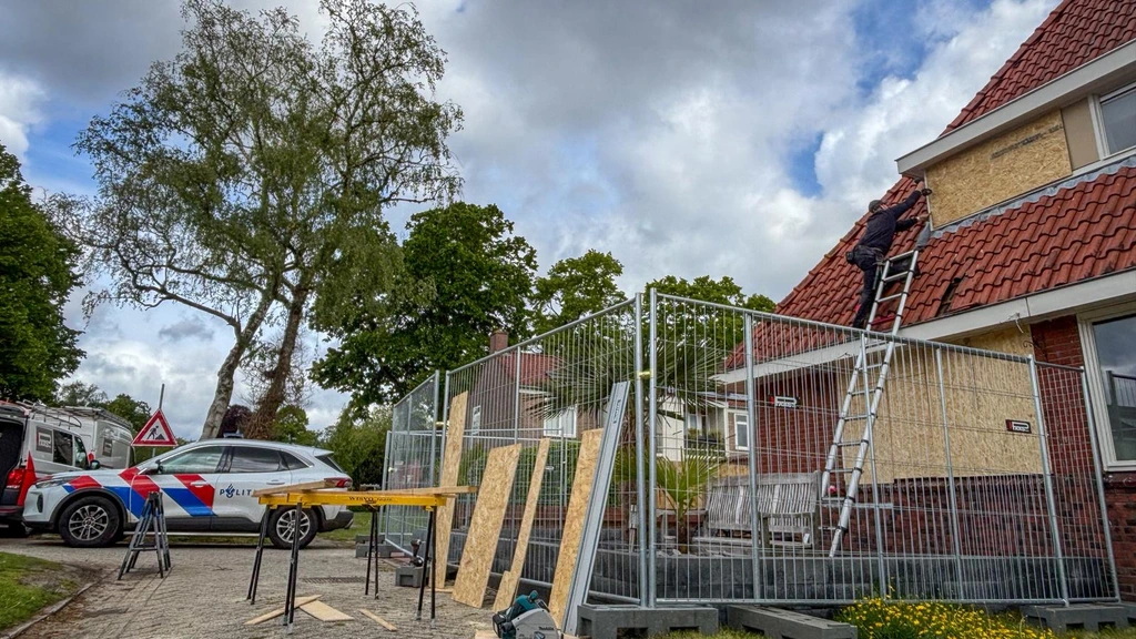 Foto: Burgemeester over onrust Stadskanaal: 'Vernielingen helpen de kinderen niet' 