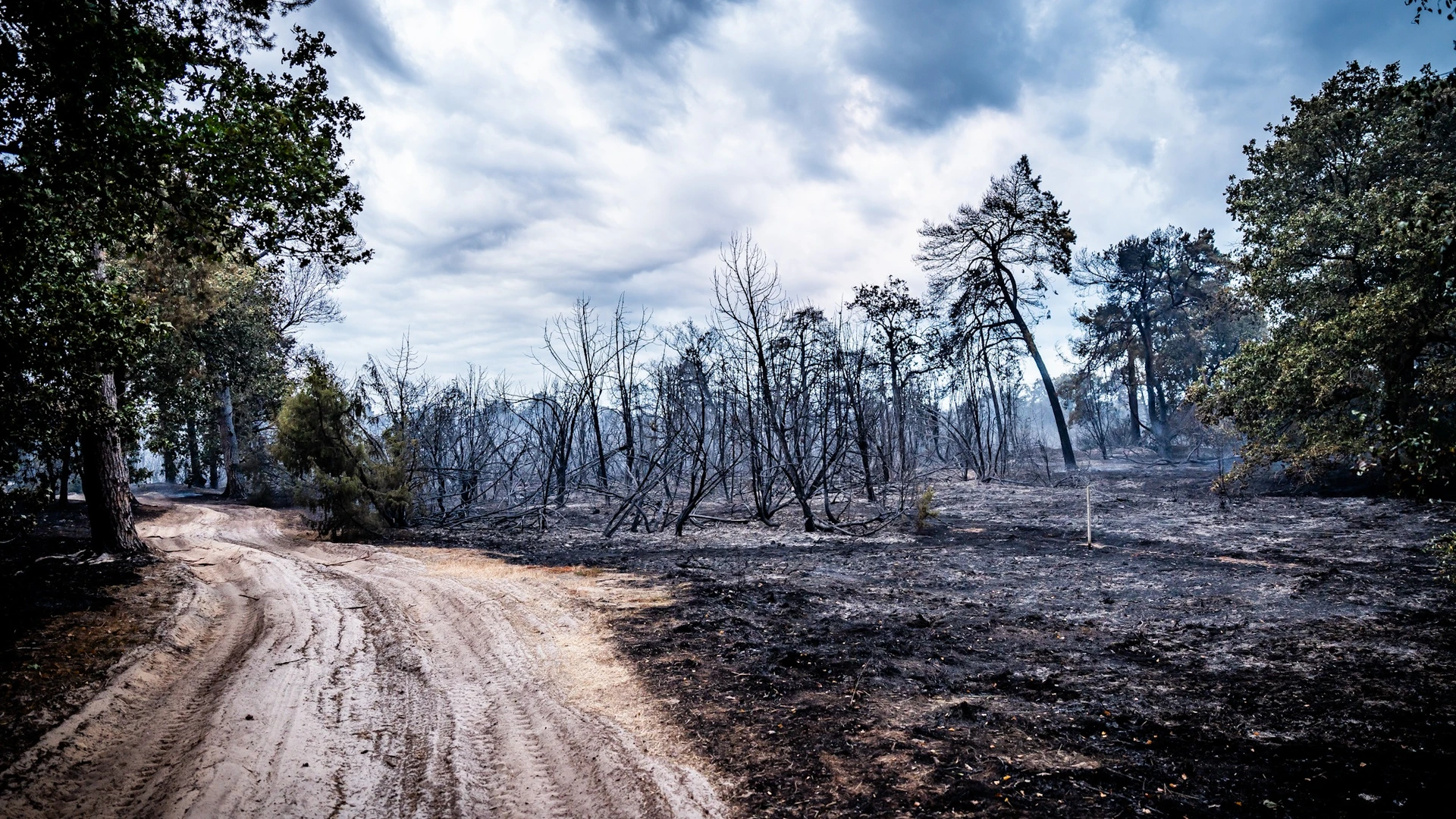 Brand onder controle, blussen duurt nog dagen • Chinooks stijgen later op
