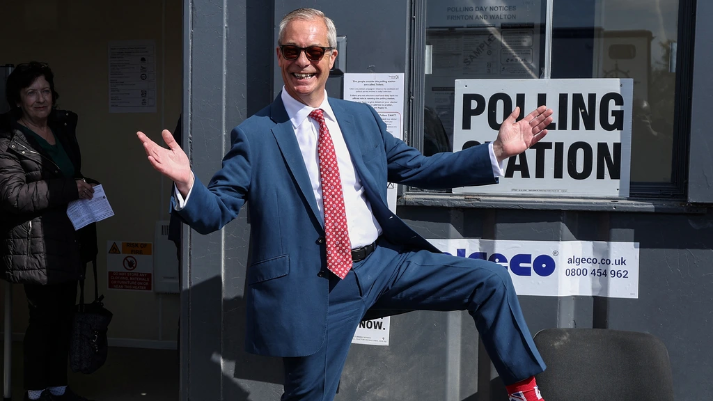 Foto: Nog weinig stemmen geteld in VK, Reform van Farage op winst 