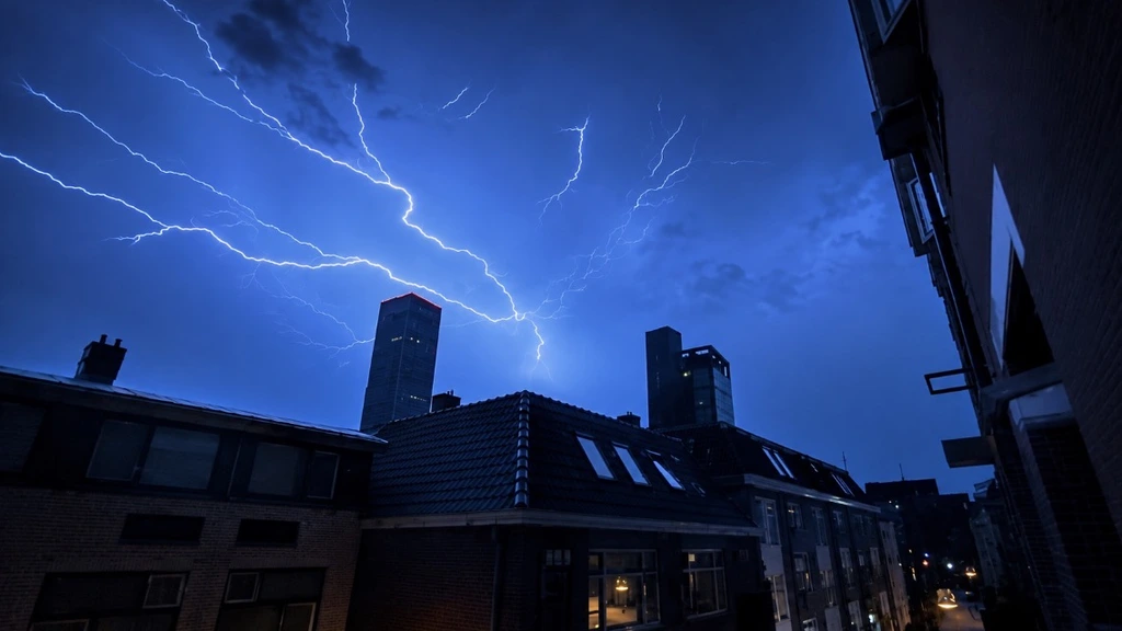 Onweer was van enorme omvang, meer dan 300.000 ontladingen