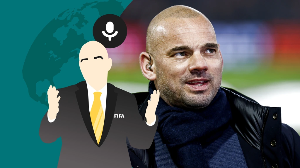 Bijzondere band FIFA-uithangbord Sneijder met Infantino: 'President van de wereld'