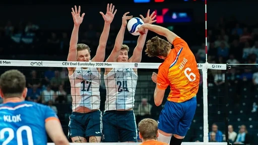 Volleyballers na uitschakeling