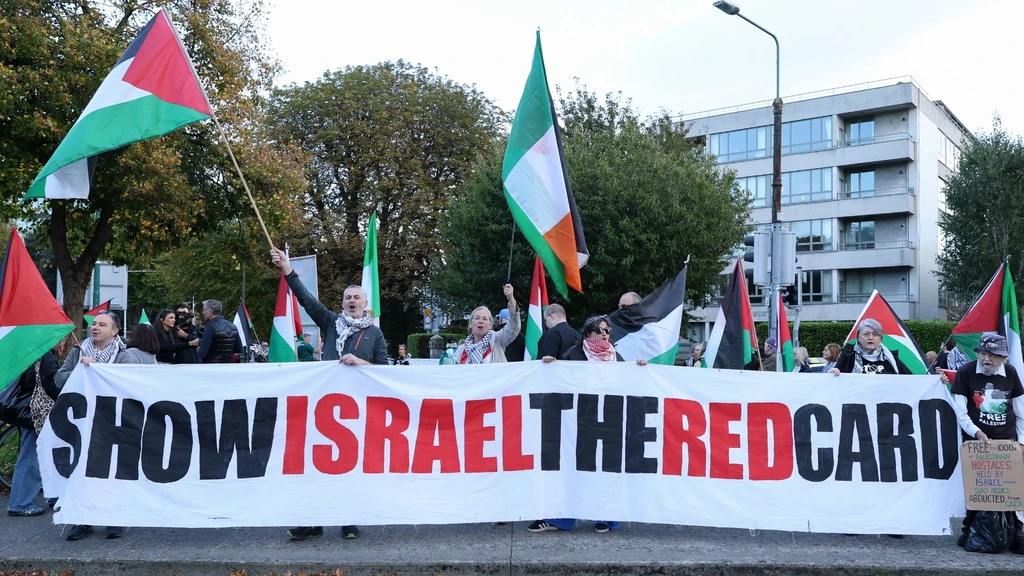 Protest in Ierland tegen aankomend duel met Israël