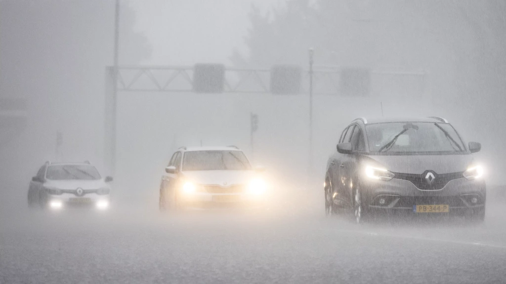 Speciale waarschuwing voor zware regen in kop van Noord-Holland