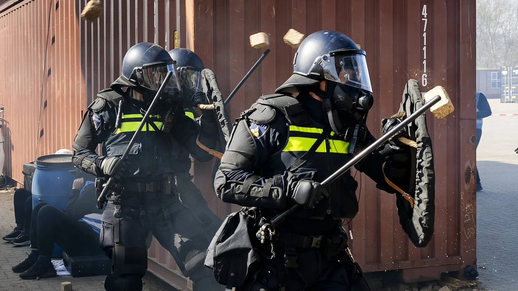 Foto: Politie gebruikte vorig jaar vaker geweld, wijst op verharde samenleving
