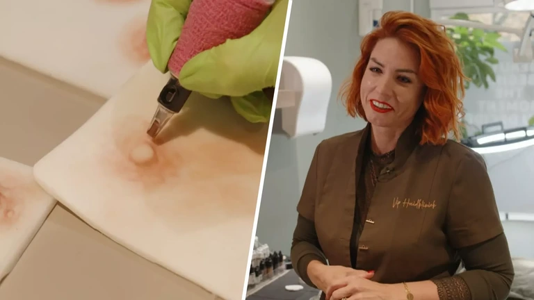 Mariska is wereldkampioen tepeltatoeëren en veel vrouwen zijn haar dankbaar
