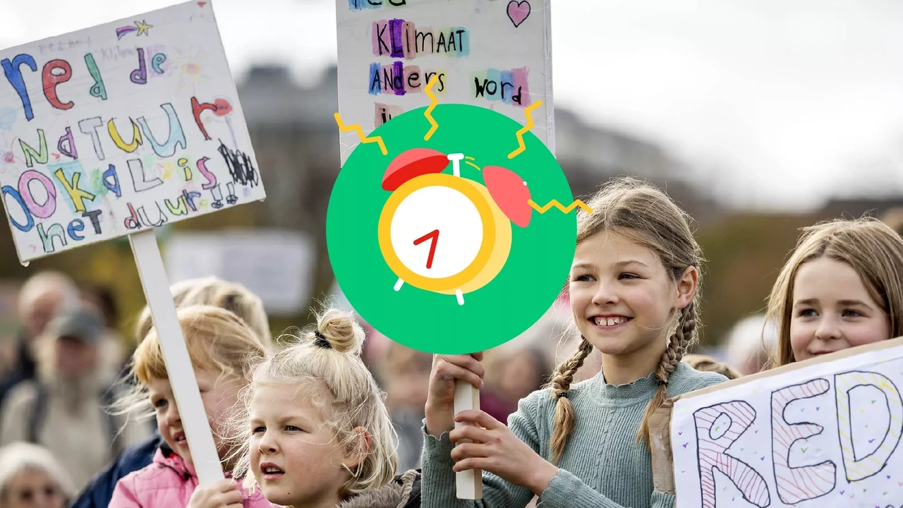 Nieuwswekker: Klimaatactie + Pootafdrukken van dino gevonden