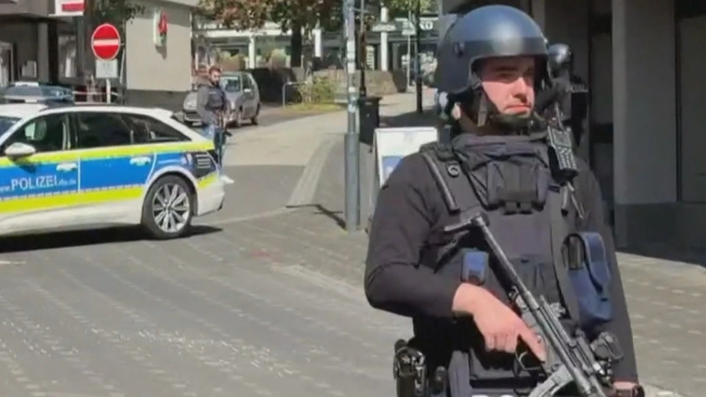 Foto: Gijzeling in Duitse bank, vermoedelijk meerdere mensen vastgehouden